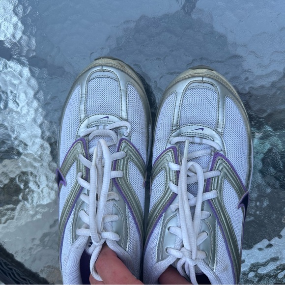 Nike Shox Running Sneakers Women's Size 8 Purple & Gray - Picture 2 of 6